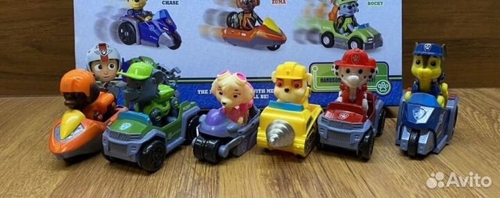 Щенячий патруль щенки и машинки фабричное ка-во