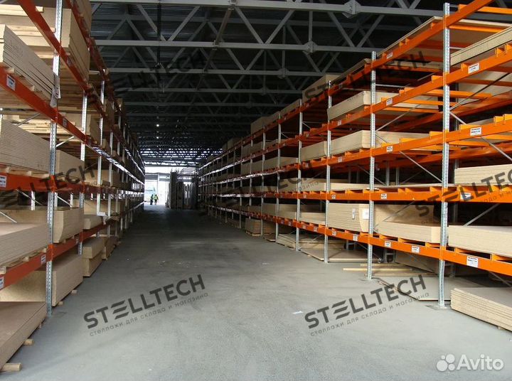 Стеллаж металлический для склада паллетный
