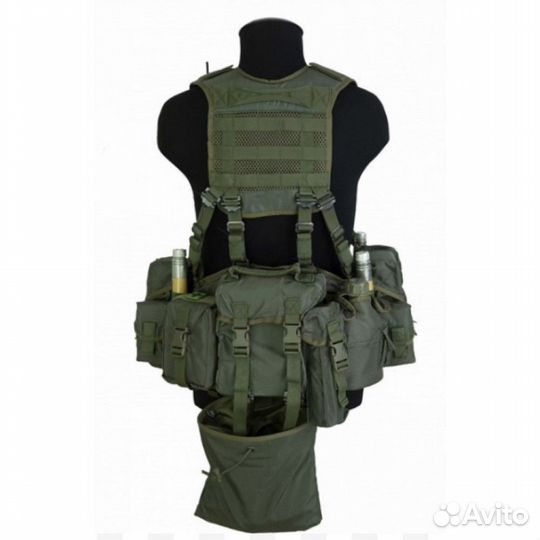 Комплект снаряжения поясная разгрузка, олива, мох