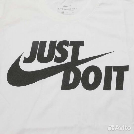 Оригинал Nike just DO IT swoosh White размер XXL