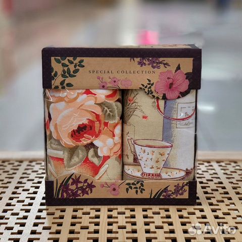 Полотенце подарочный набор льняное