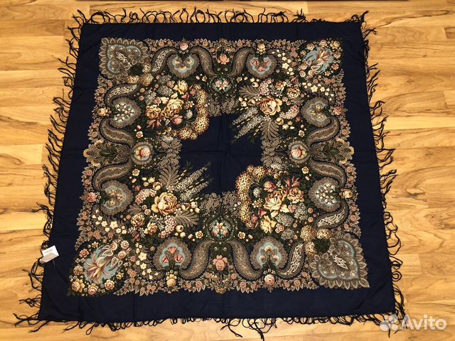 Павловопосадский платок шерсть