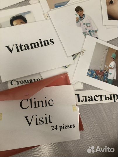 Английские детские карточки по Доманум