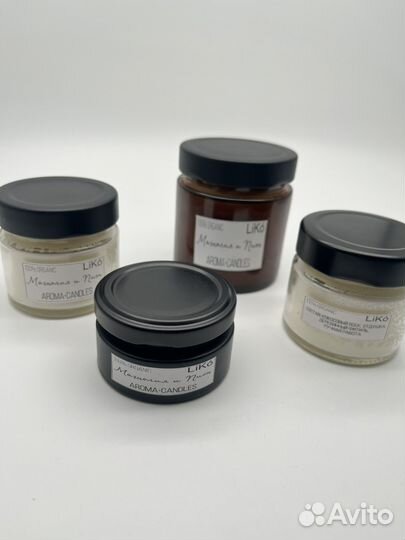 Ароматическая кокосовая свеча ручной работы