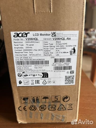 Монитор Acer 19