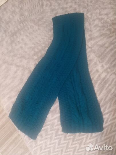 Шарф бирюзовый