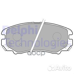 Колодки тормозные дисковые перед LP1902 Delphi