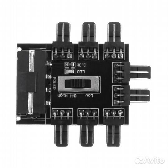 Fan Hub сплиттер Molex на 8x 3 Pin
