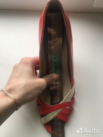 Женские туфли petite mendigote manchas 36 красные