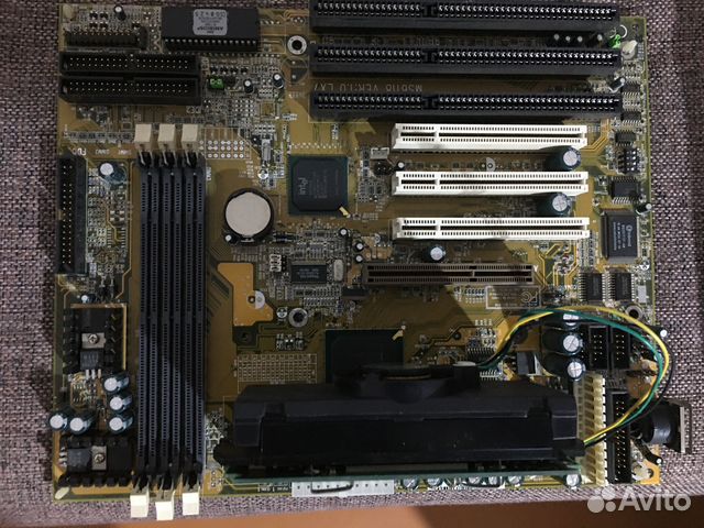 Материнская плата с ретро процессором celeron