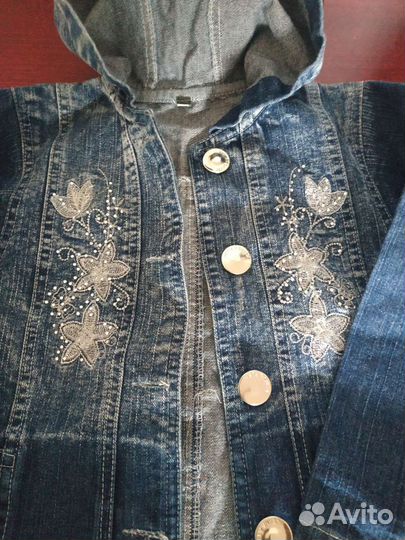 Две куртки джинсовые, детские