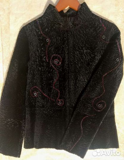 Кожаный пиджак женский