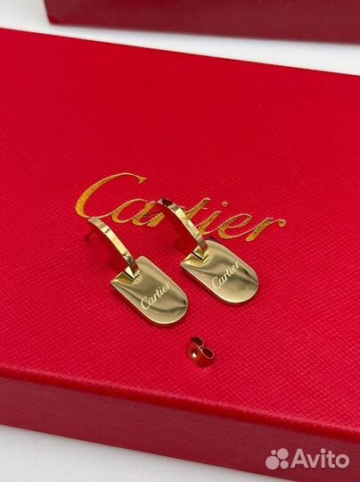 Серьги гвоздики cartier