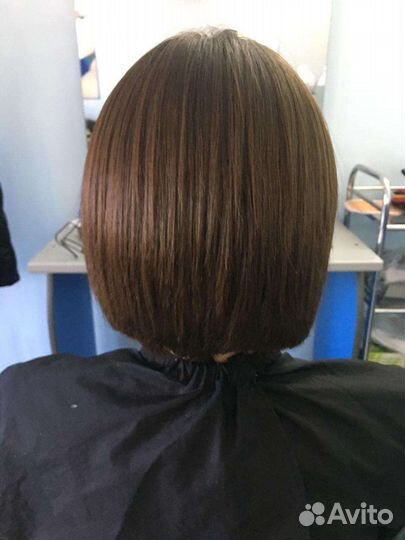 Кератиновое выпрямление волос