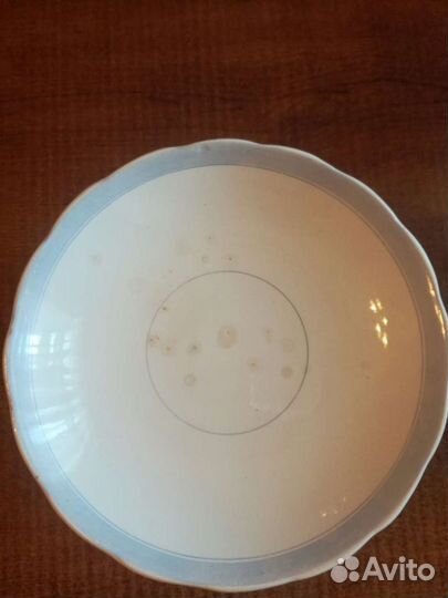 Ваза для фруктов на ножке Кузнецов 19в