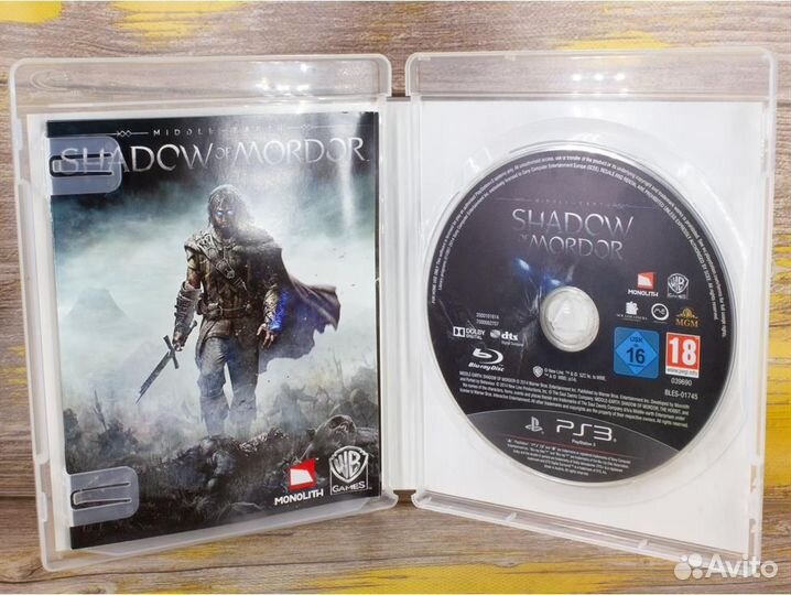 Диск PS3 Middle-earth: Shadow of Mordor (Б/У)