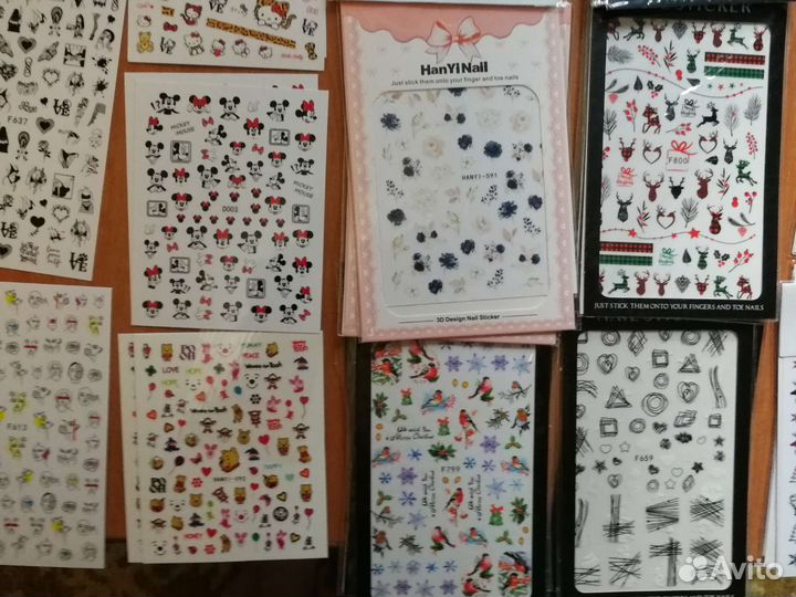 Наклейки для ногтей 3D