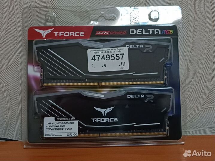 Озу T - Force Delta RGB DDR4 32Gb 2x16Gb