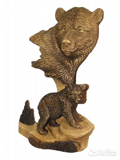 Резное панно из дерева 