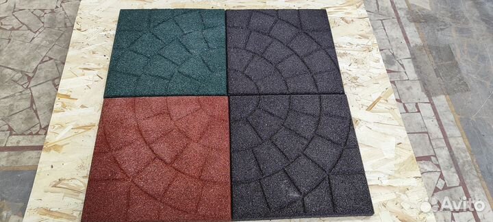 Травмобезопасная Плитка из Резиновой Крошки