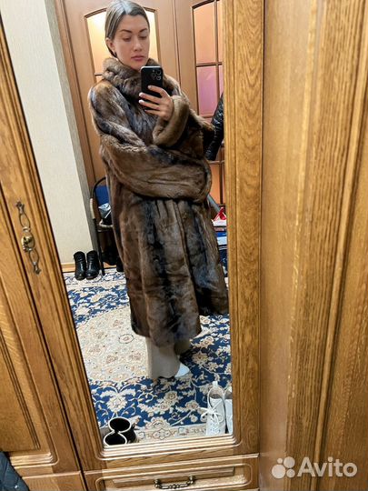 Шуба норковая 42 44 трапеция