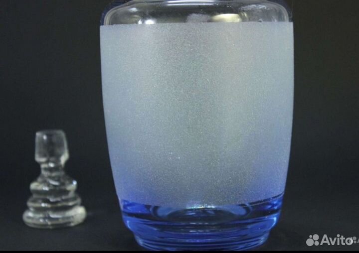 Графин.Штоф.Цветное стекло. Чехословакия