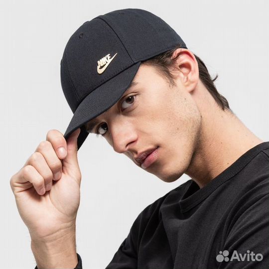 Кепка Nike Metal Logo Gold Cap Legacy 91 Black