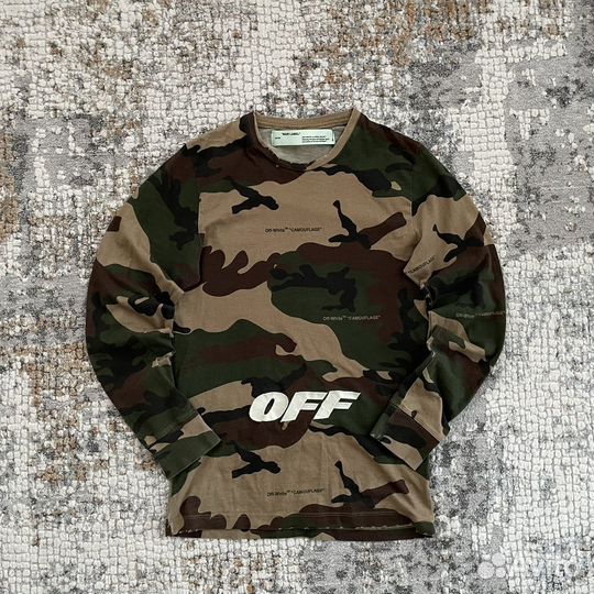 Лонгслив Off White Camo (оригинал)