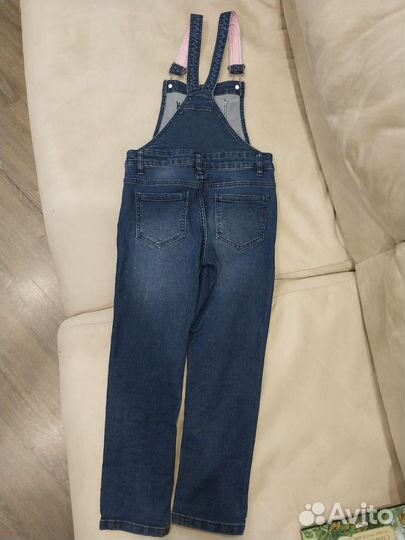 Комбинезон джинсовый 122 см шорты
