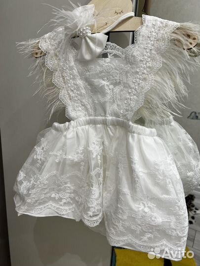 Платье -боди на годик