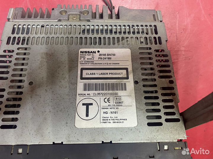 Магнитола 28185BN700 Nissan Almera N16 2000-2006