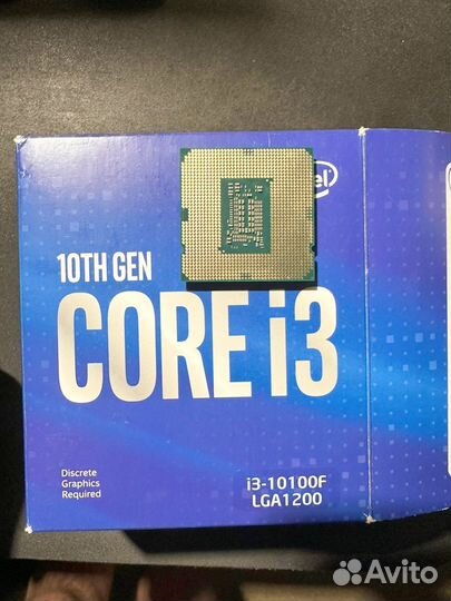 Процессор intel core i3 10100f