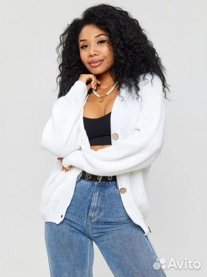 Кардиган, свитер,джемпер оверсайз р42-48