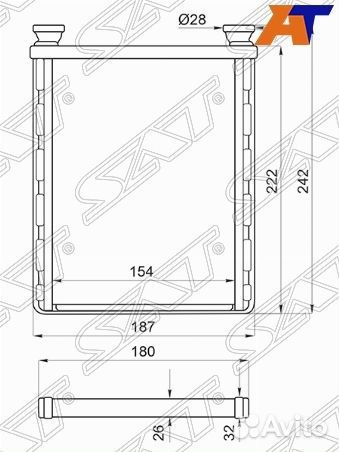Радиатор отопителя салона toyota harrier / LEX