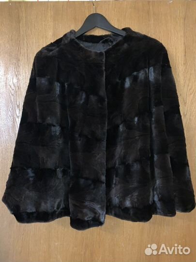 Шуба норка пончо