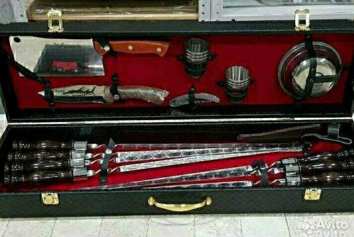 Подарочный набор шампуров в кейсе