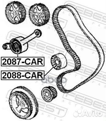 Ролик натяжной ремня грм 2087CAR Febest