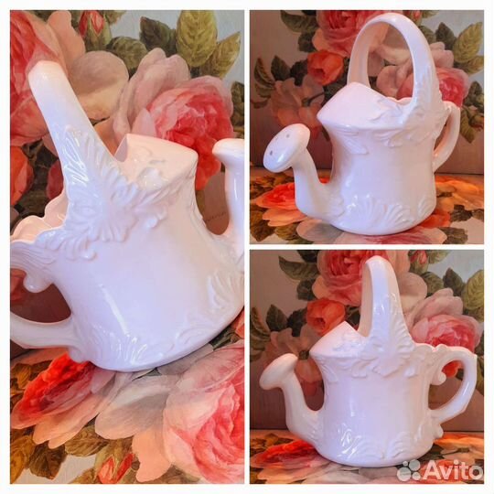 Кашпо и леечка винтаж Италия