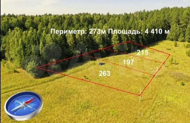 Участок 44 сот. (СНТ, ДНП)