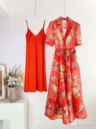 Платье женское красное zimmermann