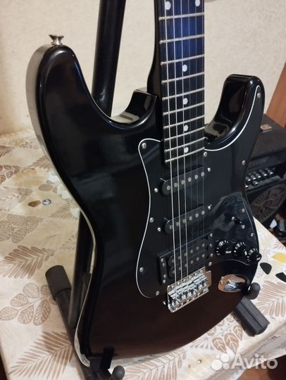 Fender stratocaster, Deluxe Black, japan, 70e