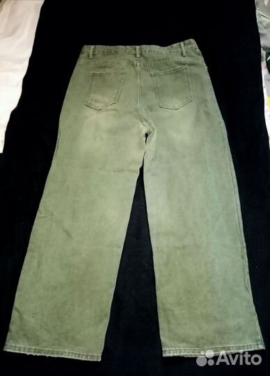 Джинсовые брюки широкие