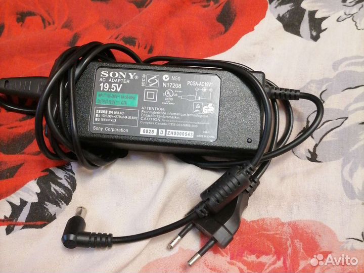 Блок питания для ноутбука sony vaio