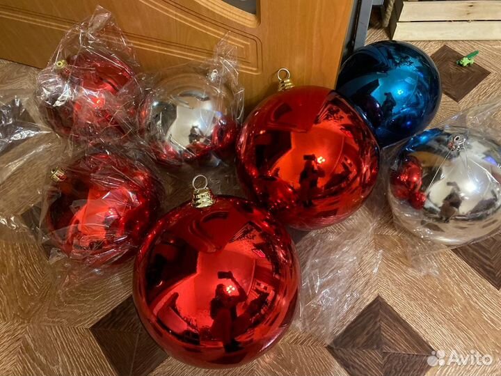 Ёлочные Шары Банты 20 15 10 см