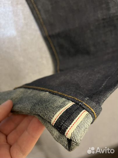 Pull and bear selvedge джинсы