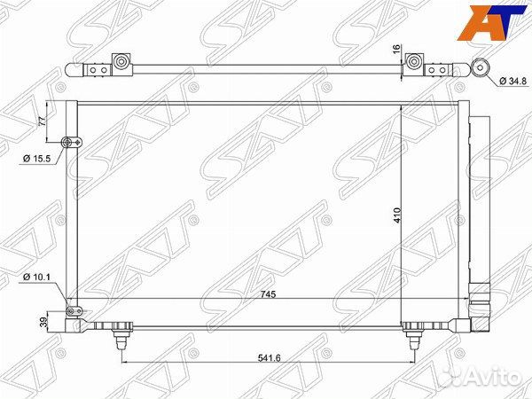 Радиатор кондиционера lexus RX450H