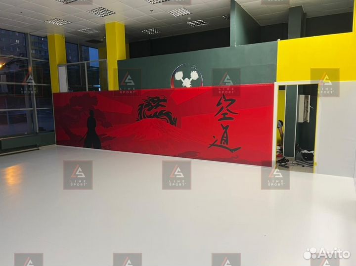 Борцовский ковер 4х4 одноцветный