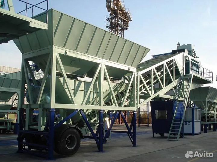 Мобильный бетонный завод yhzs 50 (50 кубов/ч)