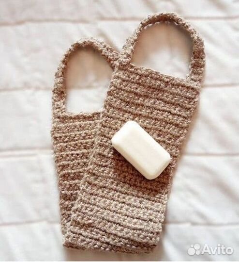 Эко-мочалка для тела из джута