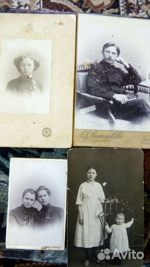 Старинные фото 3 штуки